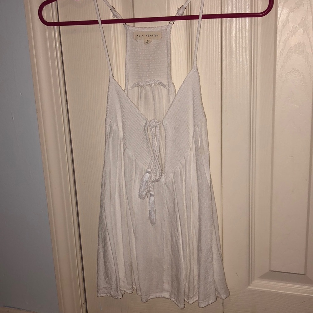 White tank top